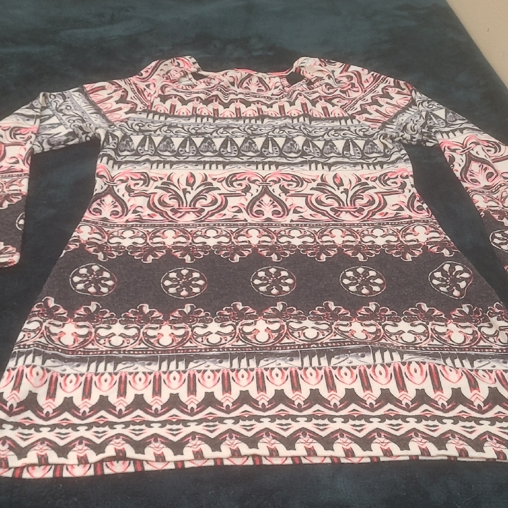 🚨2/$20🚨     ARYEH Multicolor Tribal Pattern  Long Sleeve Mini DRESS NWT